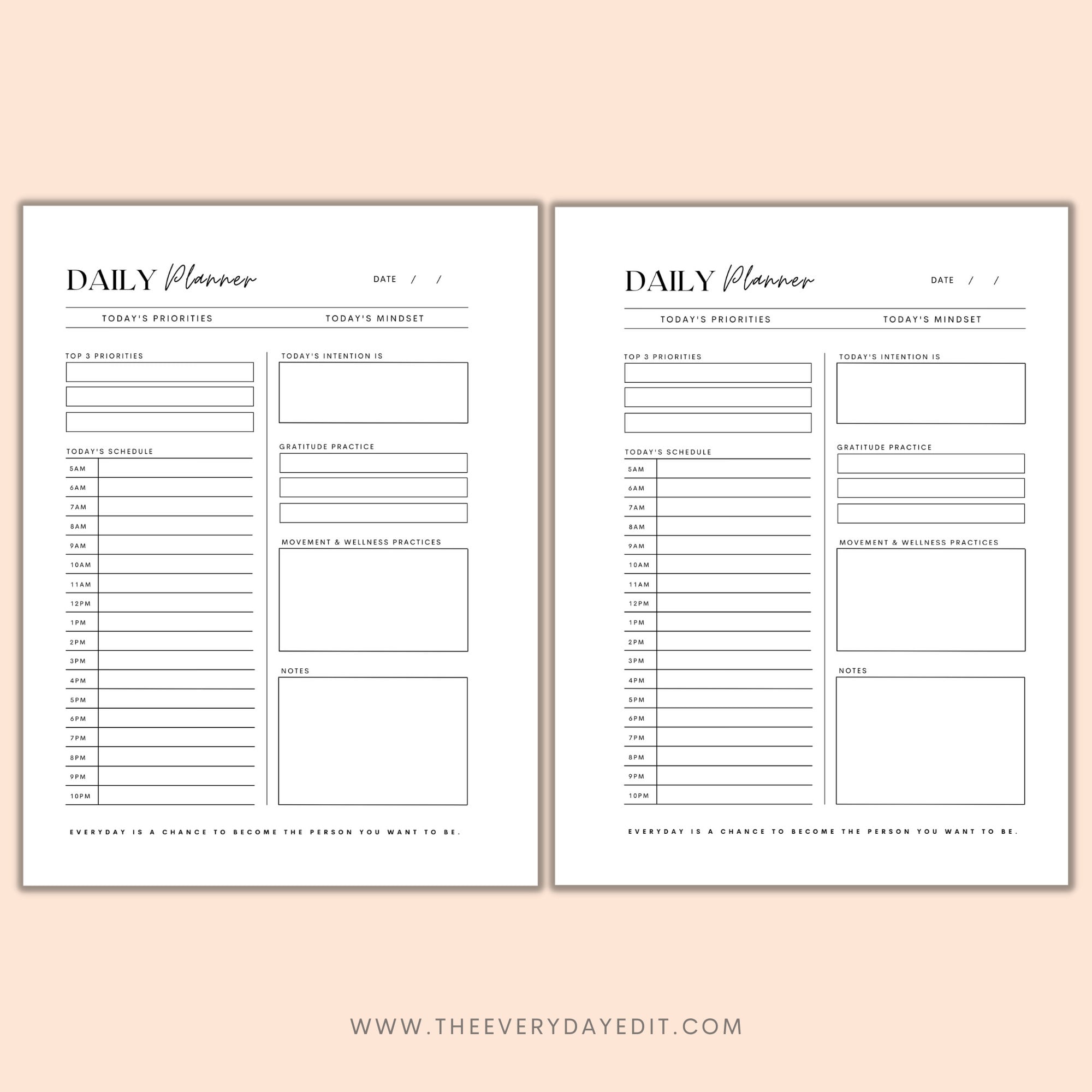 Classic Happy Planner Printable, Daily Planner Printable, Planner ...