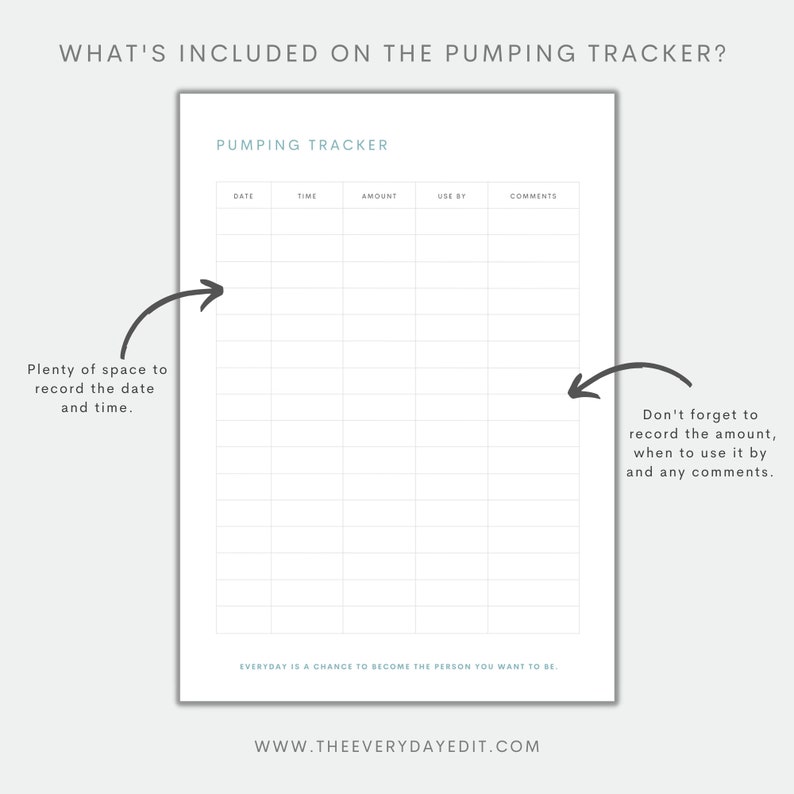 pumping tracker, breastfeeding tracker, baby tracker, baby planner printable, food tracker, new mom gift, new mom planning kit