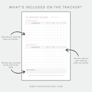 cleaning tracker printable, cleaning schedule, cleaning chore chart