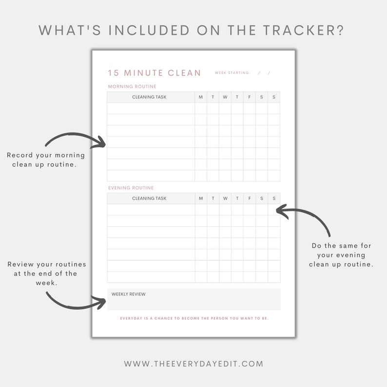 cleaning tracker printable, cleaning schedule, cleaning chore chart