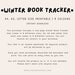 Winter Book Tracker Printable, Book List Tracker, Reading Tracker, Book ...