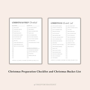 Kerstplannerbundel afdrukbaar, kerstchecklist, kersttracker, kerstafdrukbaar, cadeautracker, Instant Download PDF afbeelding 4