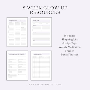 Ultimate Glow up Workbook Bundle, Glow up Journal Prompts, Goal Setting ...