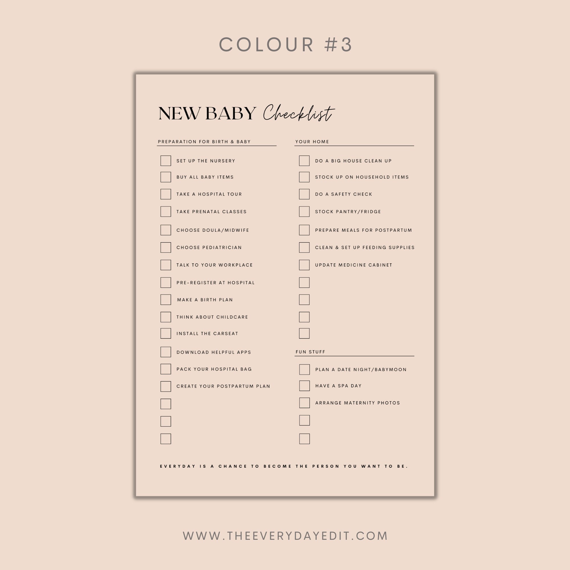 The Uncomplicated + Minimal New Baby Checklist [for New Moms] - Picklee