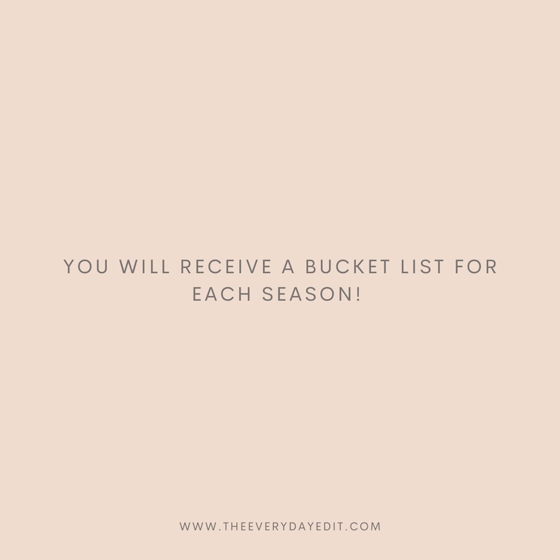 summer bucket list, winter bucket list, autumn bucket list, spring bucket list