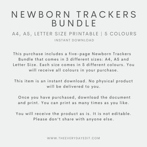 newborn trackers, newborn tracker printable, newborn planner printable, baby tracker, baby planner, baby planning kit, newborn planning kit, baby sleep tracker, nursing tracker, nappy tracker, diaper tracker, newborn infant planner, baby shower gift
