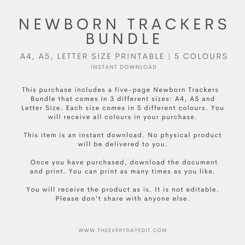 newborn trackers, newborn tracker printable, newborn planner printable, baby tracker, baby planner, baby planning kit, newborn planning kit, baby sleep tracker, nursing tracker, nappy tracker, diaper tracker, newborn infant planner, baby shower gift
