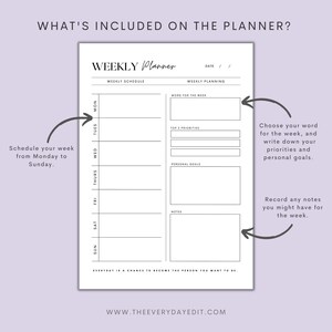 printable minimalist planner