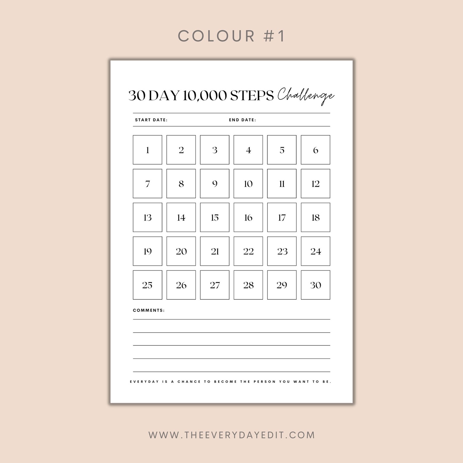 30 Day 10000 Steps Challenge Printable 30 Day Challenge Steps Tracker 30-day-10000-steps-challenge-printable-30-day-challenge-steps-tracker