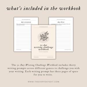 30 day writing challenge workbook, 30 day challenge, writer challenge, writer journal, writing journal, writing challenge, writer workbook, writing prompt, writing prompts, list of writing prompts