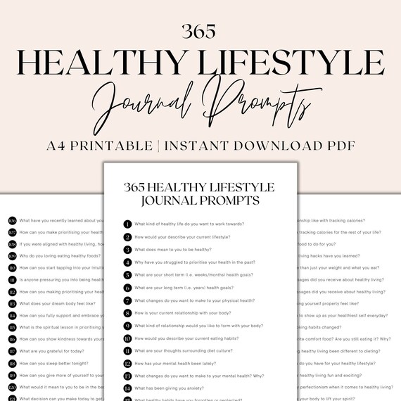 Healthy lifestyle journal Healthy lifestyle journal