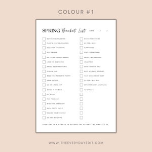 spring printable, summer printable, winter printable, autumn printable, spring bucket list, summer bucket list, winter bucket list, autumn bucket list, autumn aesthetic, minimalist bucket list, printable bucket list, bucket list ideas