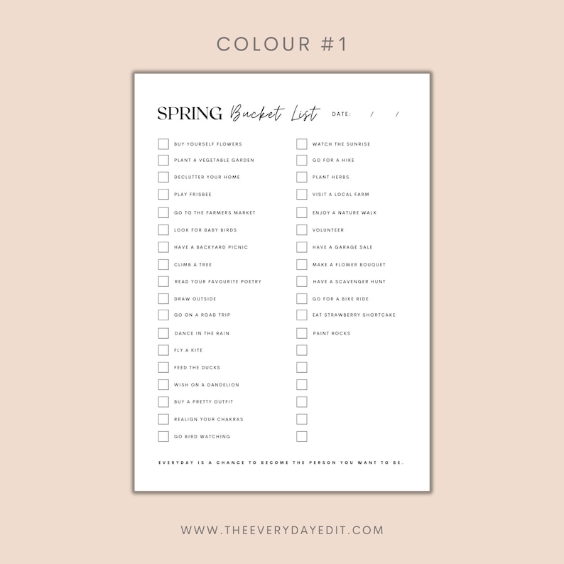 spring printable, summer printable, winter printable, autumn printable, spring bucket list, summer bucket list, winter bucket list, autumn bucket list, autumn aesthetic, minimalist bucket list, printable bucket list, bucket list ideas