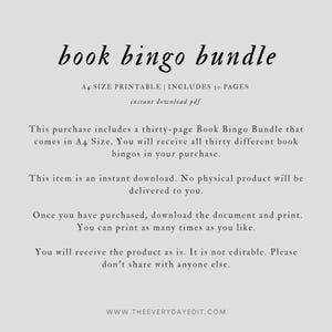 book bingo printable, book bingo bundle, book planner, book challenge, book bingo card, reading challenge, reading bingo, reader bingo, reader challenge, 30 day reading challenge, 30 day book challenge, book planner, reader planner