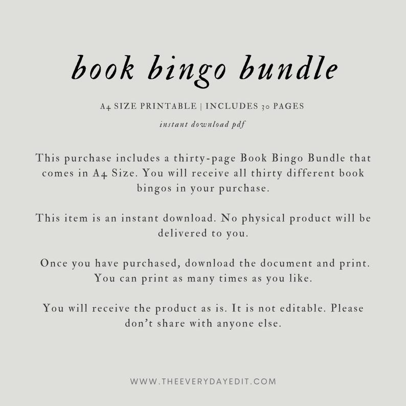 book bingo printable, book bingo bundle, book planner, book challenge, book bingo card, reading challenge, reading bingo, reader bingo, reader challenge, 30 day reading challenge, 30 day book challenge, book planner, reader planner