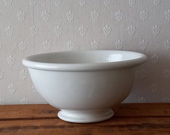 XXL(29.5cm) Dutch Ironstone Mixing bowl/Petrus Regout Maastricht