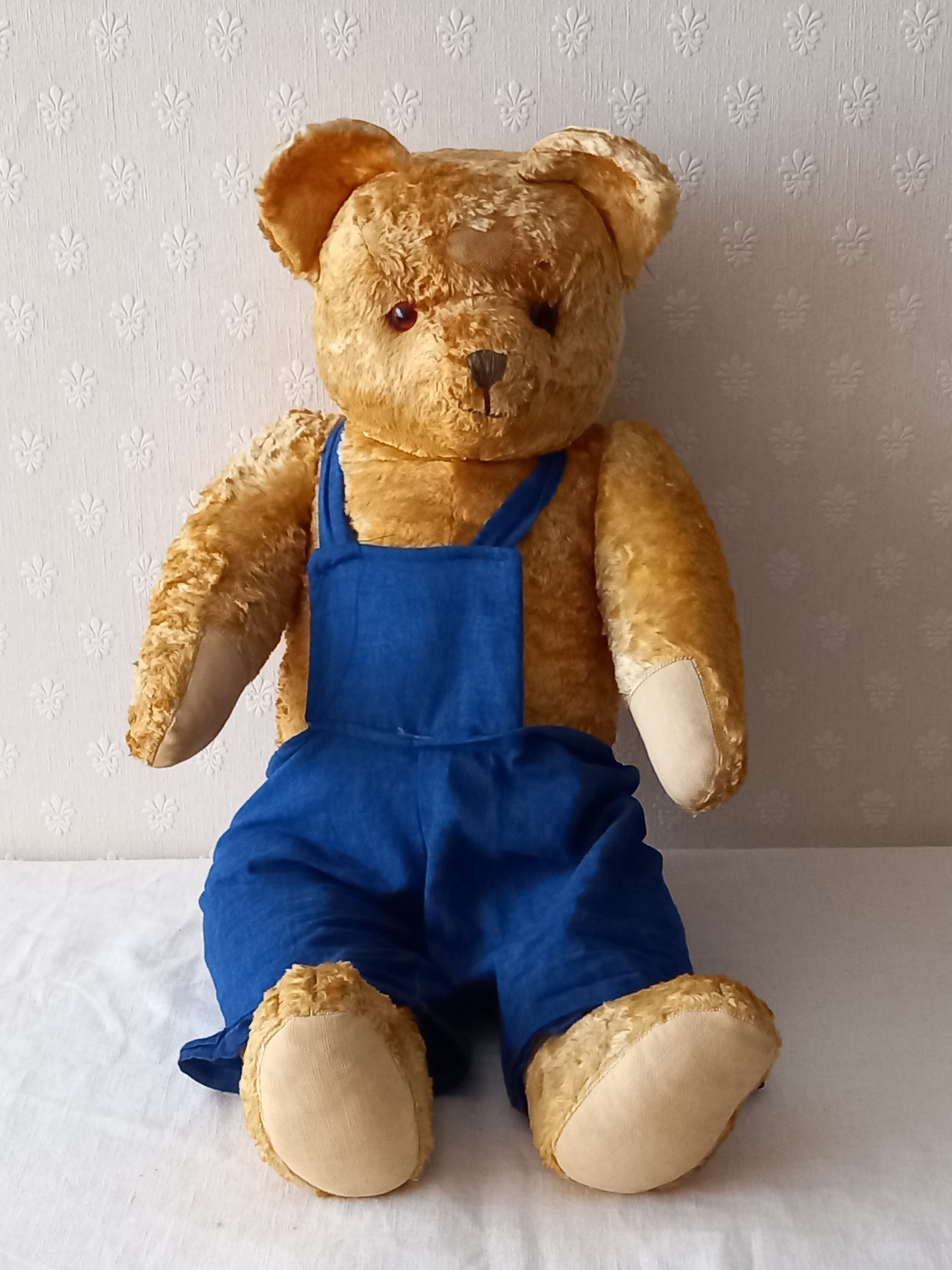 Ancien Ours En Peluche Articulé En Mohair - Début XXe Siècle - Teddy Bear Vintage