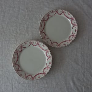 1 x Antique French dinner plate by Sarreguemines decor &quot;Juliana &quot;, Antique french plate, Farmhouse decor.