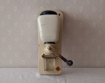 Vintage dutch wall mount coffee mill Van Nelle/Coffee grinder Van Nelle/Rustic kitchen decor