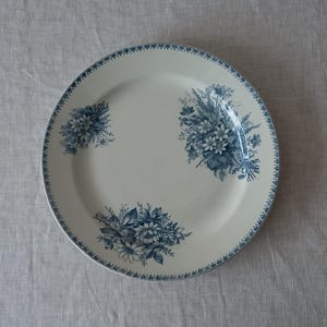 Antique Dutch Ironstone Serving Platter by Societe Ceramique Maastricht Decor Cilla, Antique Dutch Ironstone Serving Platter.