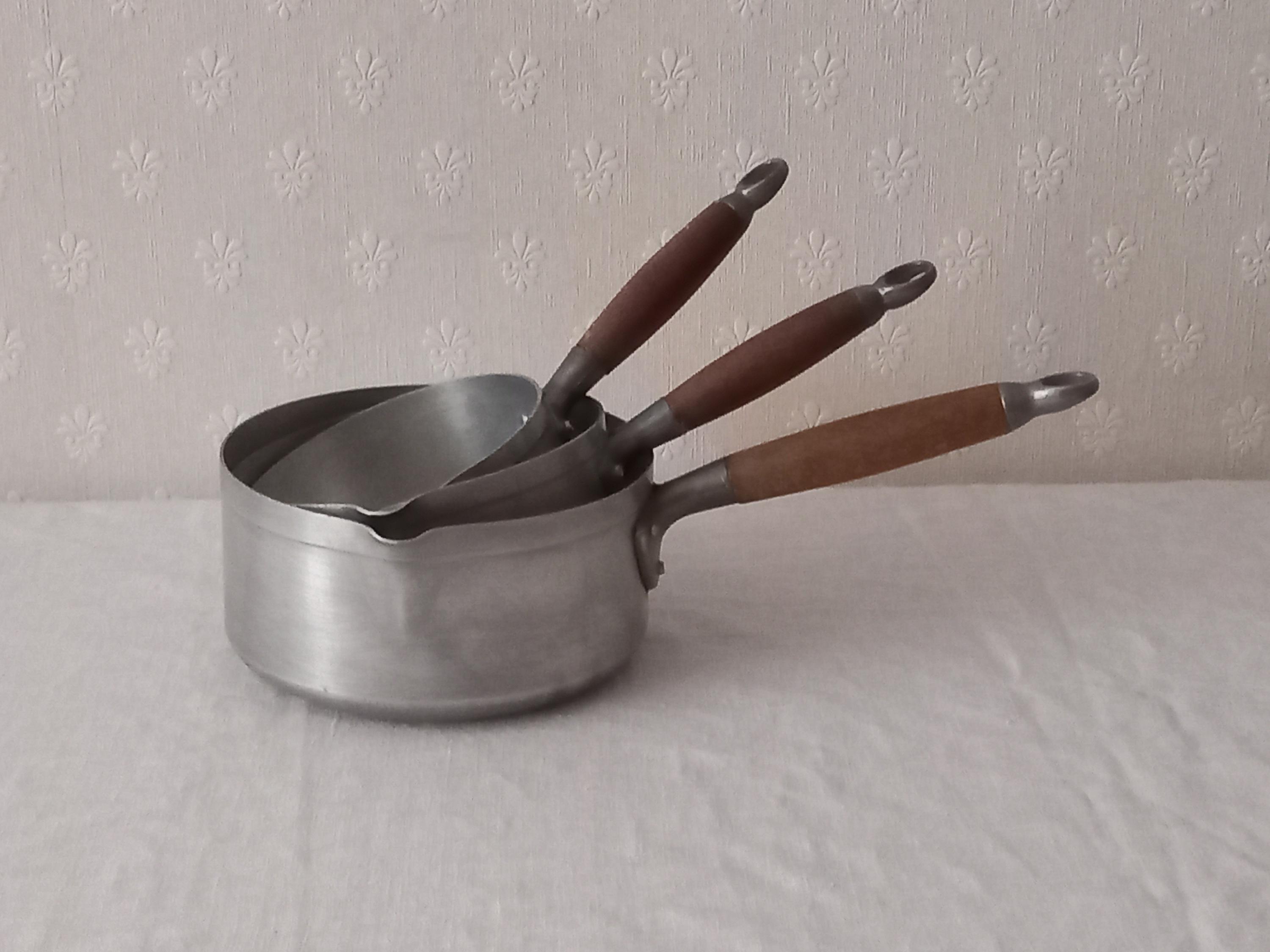 Lot De 4 Mini Moules à Pain Vintage En Aluminium - Forme Rectangle (occasion)