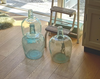 Vintage 10 Liter Glasgefäß: Große Vase aus der DDR, 1960er Jahre