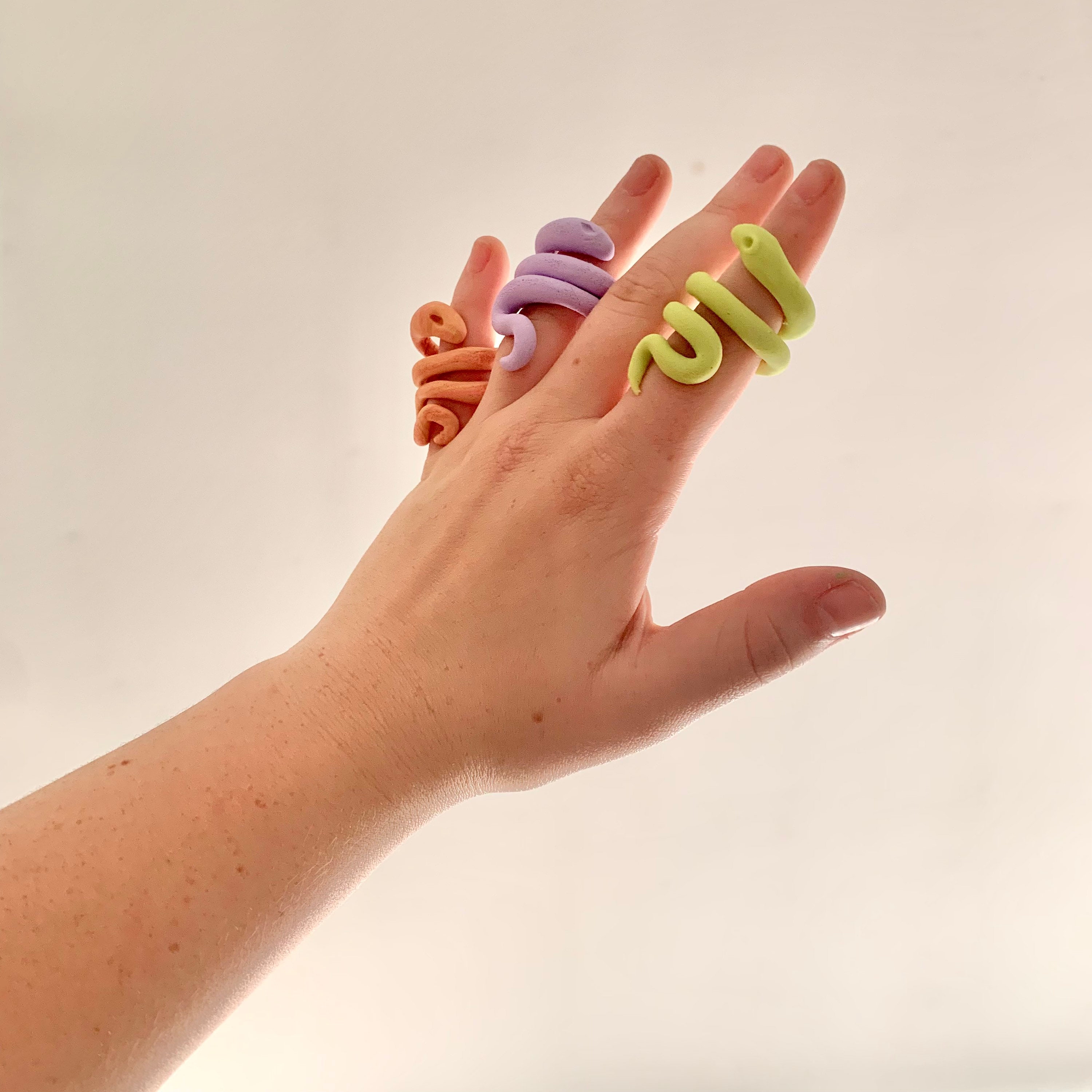 Elegant Snake Ring polymer Clay Snake Ring Etsy