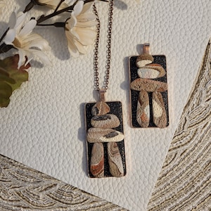 Inukshuk Necklace, Canadian North, Inuit Necklace, Cottage Core necklace, Iconic, Nunavut, Muskoka, Inukshuk Pendant, Clay Inukshuk, Canada