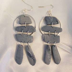 Inukshuk Earrings, Canadian North, Inuit earrings, Cottage Core dangles, Iconic, Nunavut, Muskoka, Inukshuk Dangles, Clay Inukshuk, Canada image 4