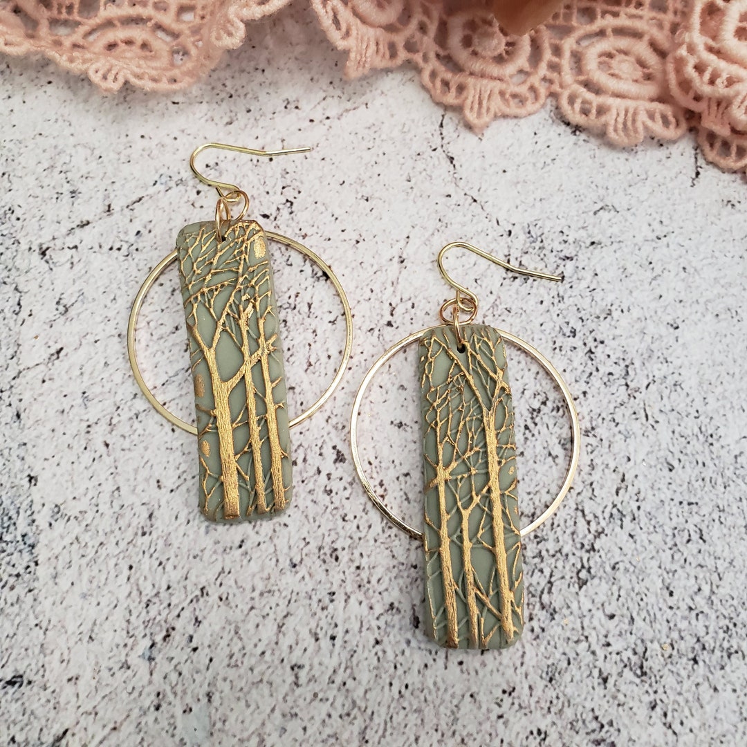 Forest Earrings, Tree Earrings, Forest Jewelry, Tree Jewelry, Nature ...