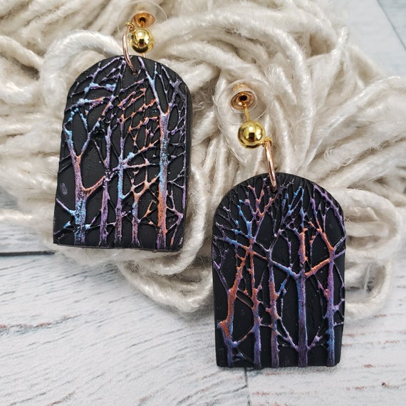 Forest Earrings Tree Earrings Forest Jewelry Tree Jewelry