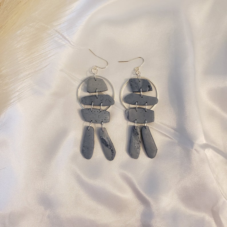 Inukshuk Earrings, Canadian North, Inuit earrings, Cottage Core dangles, Iconic, Nunavut, Muskoka, Inukshuk Dangles, Clay Inukshuk, Canada image 7