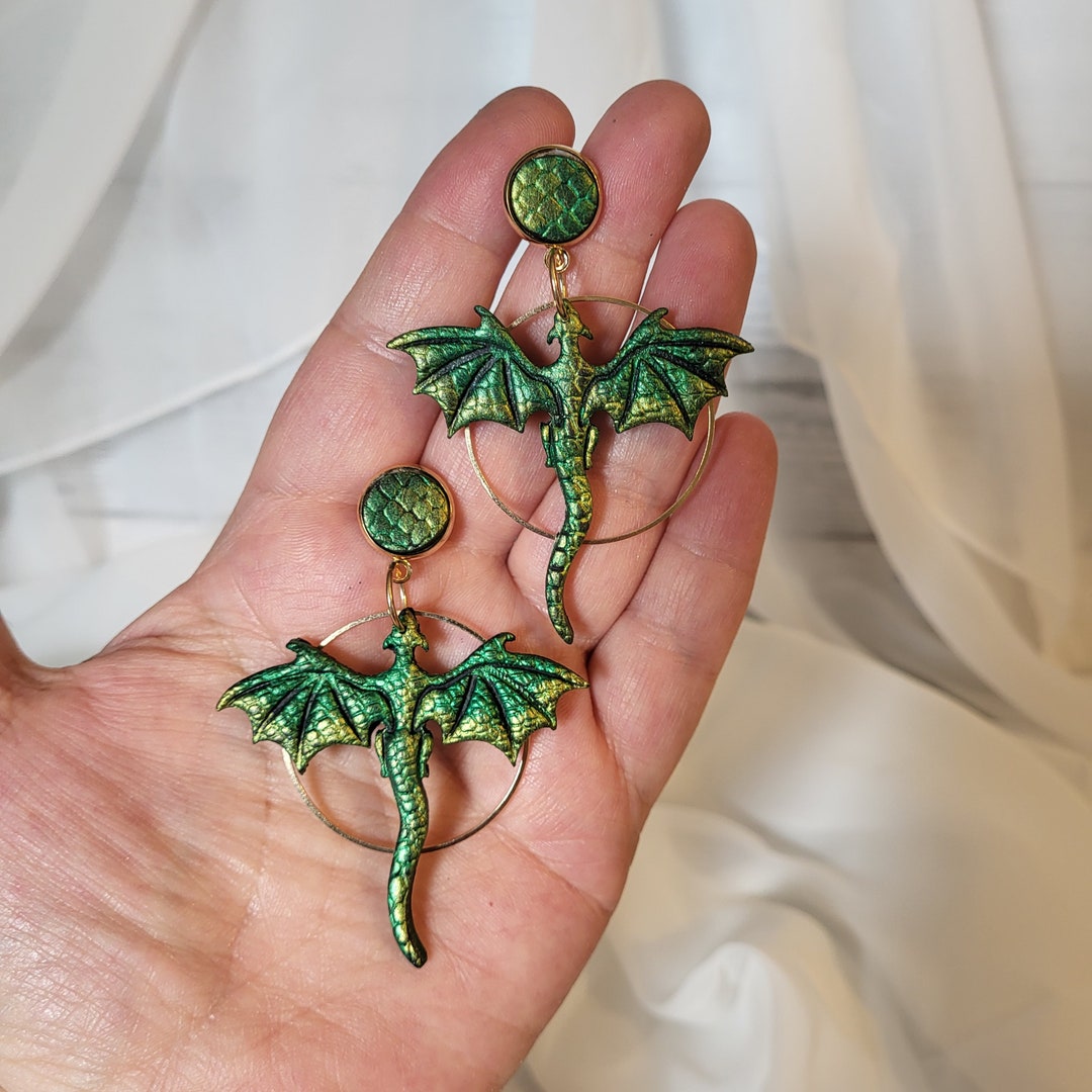MUKTANK x GEL E LUA Beads  Dragon Earrings