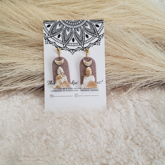 Buddha Earrings Yogi Earrings Boho Jewelry Spiritual Earrings