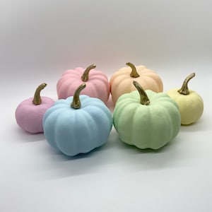 Pastel Pumpkins - Pastel Halloween Decor - Mini Pumpkins - Rainbow Pumpkins - Rainbow Halloween - Halloween Props - Autumn Decor