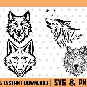 Coyote SVG Download, Coyote Mountain Cut File for Cricut Silhouette, Monogram Svg, Coyote Svg Jpg Eps Pdf Png Dxf Instant Download