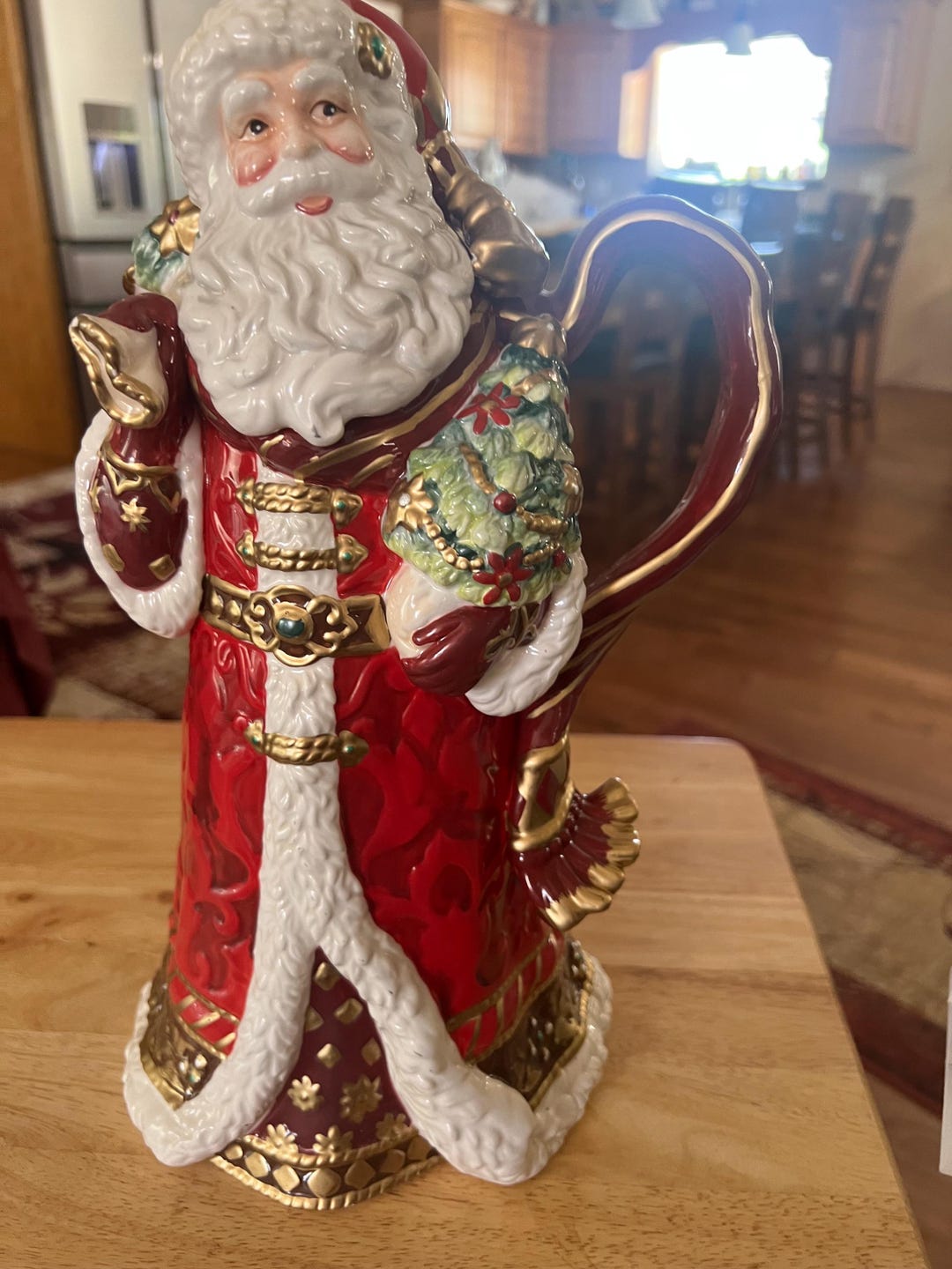 1 FITZ and FLOYD Santa PITCHER - Etsy