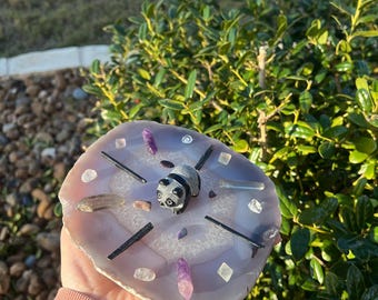 Emotional Balance Crystal Grid Kit – Onyx Panda, Amethyst, Fluorite