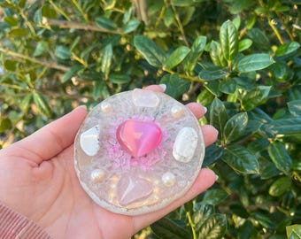 Self-Love Crystal Grid Kit – Agate, Rose Quartz & Freshwater Pearls