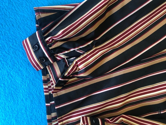 Vintage John Meyer blouse late 70s striped, size … - image 5