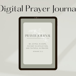 Digital Prayer Journal [SAGE] | Printable | Bible Study | Worksheets | Prints