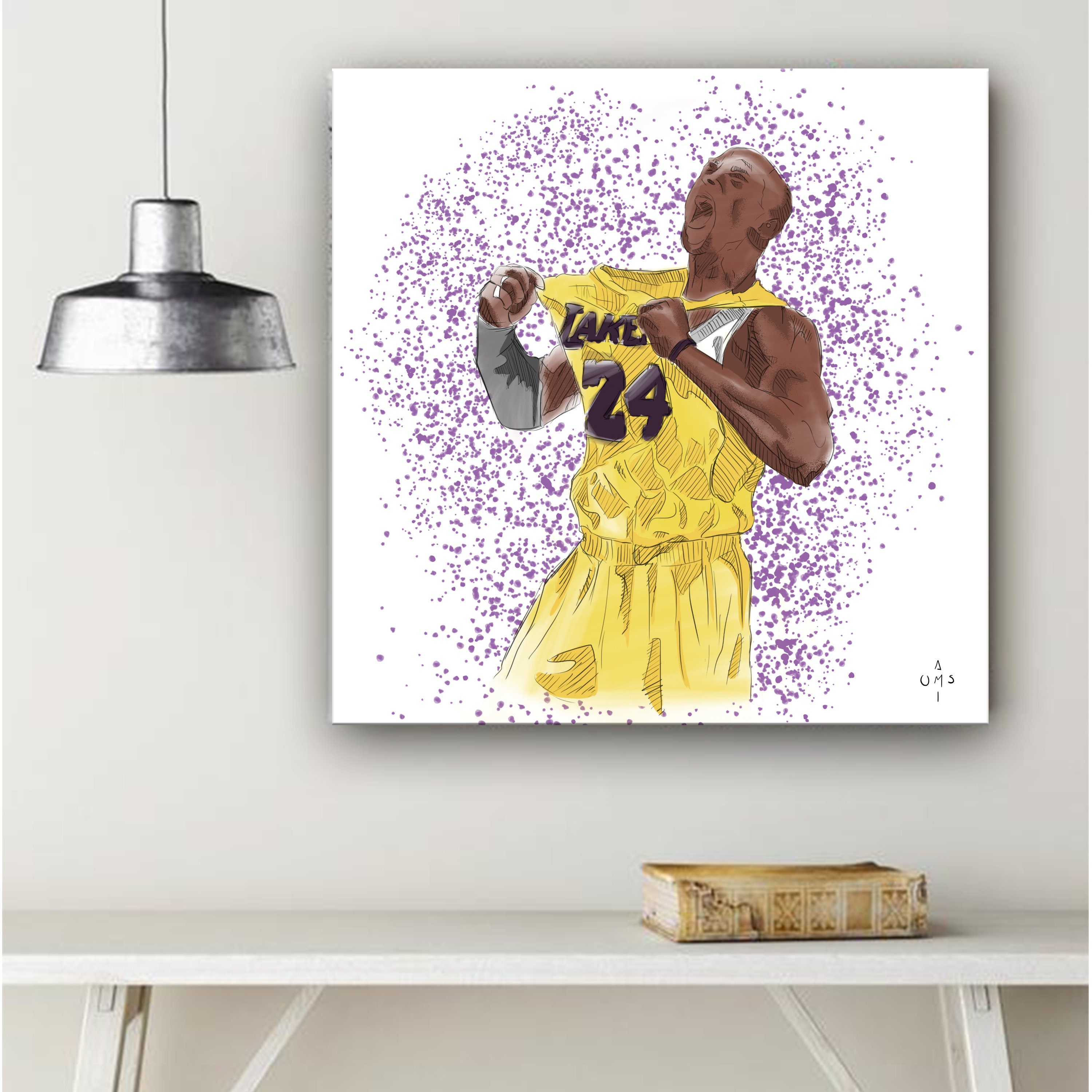 Kobe Bryant Basket Wall Art Digital Print, Poster Etsy
