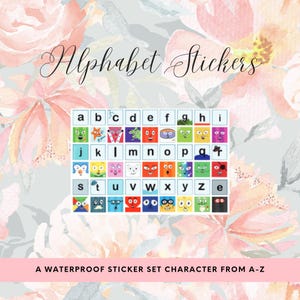 Alphablocks Waterproof Stickers| blocks Learning for Kids | PreK Study Activity | Montessori toys