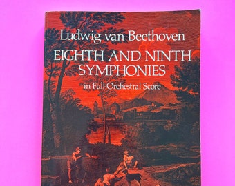 Ludwig Van Beethoven - Eighth and Ninth Symphonies Scores (1976)