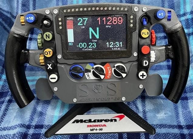 F1 Steering Wheel Display Model - Etsy