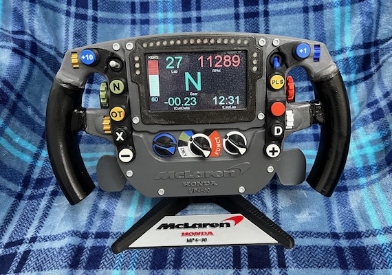 New Model◎Volan⭕️Dfin-P1◎10inch 2015 Mclaren MP4-30 F1 Steering Wheel - Handmade & 3D Printed in