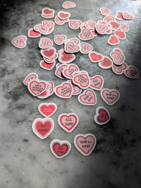 Anti Trump Stickers - 1/2 Inch (dime sized) inconspicuous Stickers-Fuck Trump Sticker Pack-Political Protest Stickers - Activist Decals