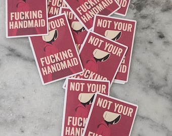 Set di adesivi "Not Your Handmaid", adesivo politico per i diritti delle donne, protesta femminista Pro Choice, vinile impermeabile