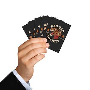 Cartas de Baralho, Design da Rad Dad Society, Cartas de Pôquer, Baralho de Cartas, Jogos de Cartas, Presente de Dia dos Pais