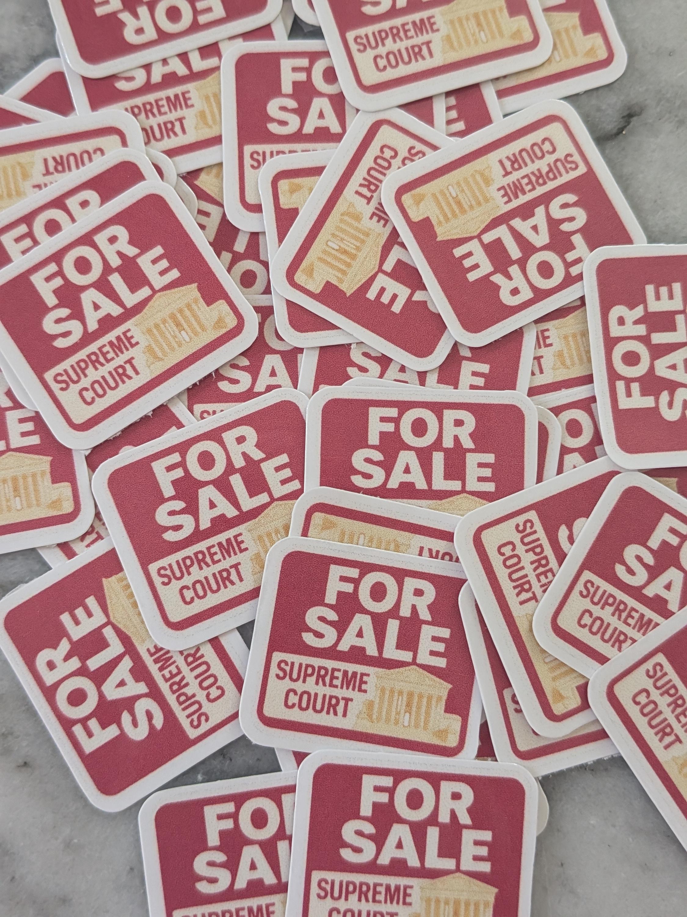 Mini “for Sale: Supreme Court” Stickers – 1